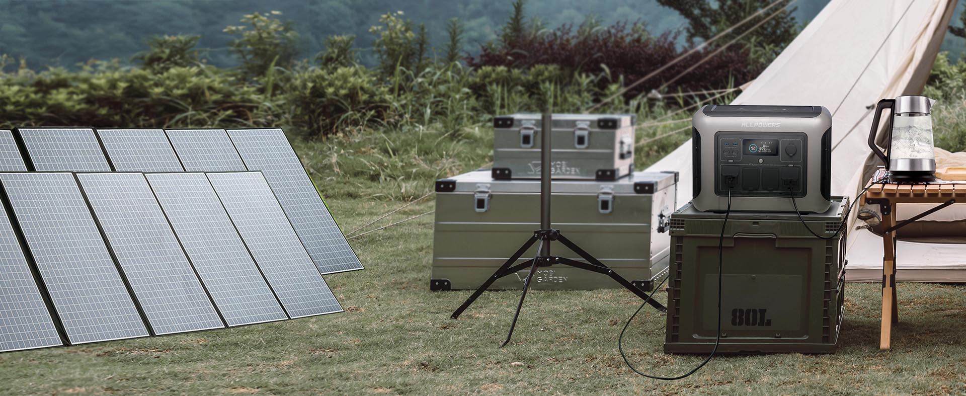 Solargenerator Camping