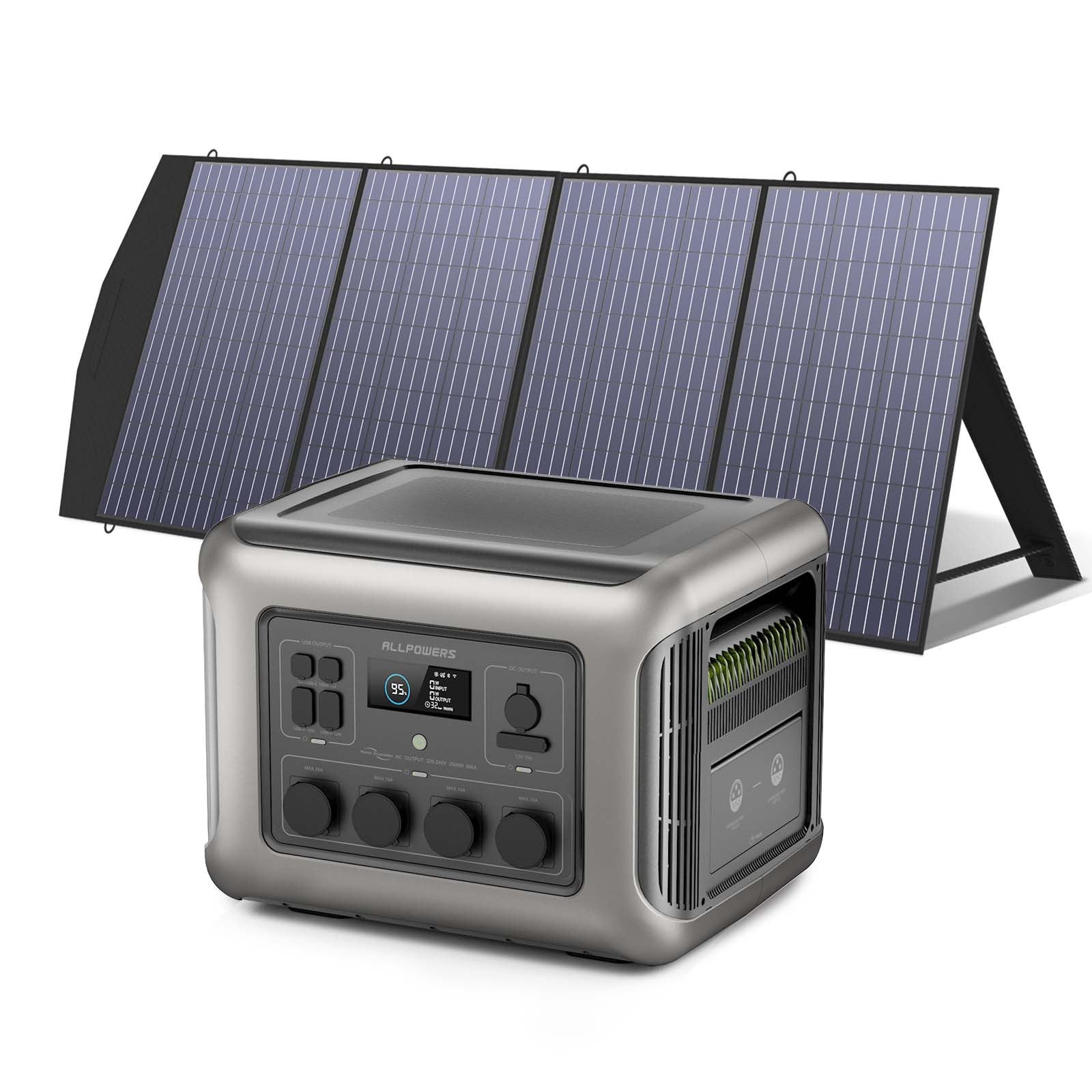 ALLPOWERS 2500W Solargenerator R2500 Mit 200W Solarpanel