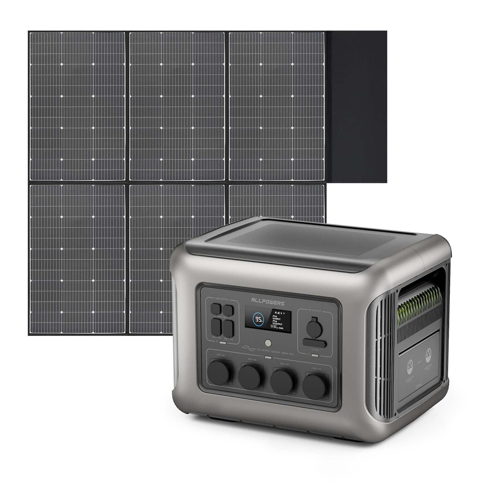 ALLPOWERS 2500W Solargenerator R2500 Mit 600W Solarpanel