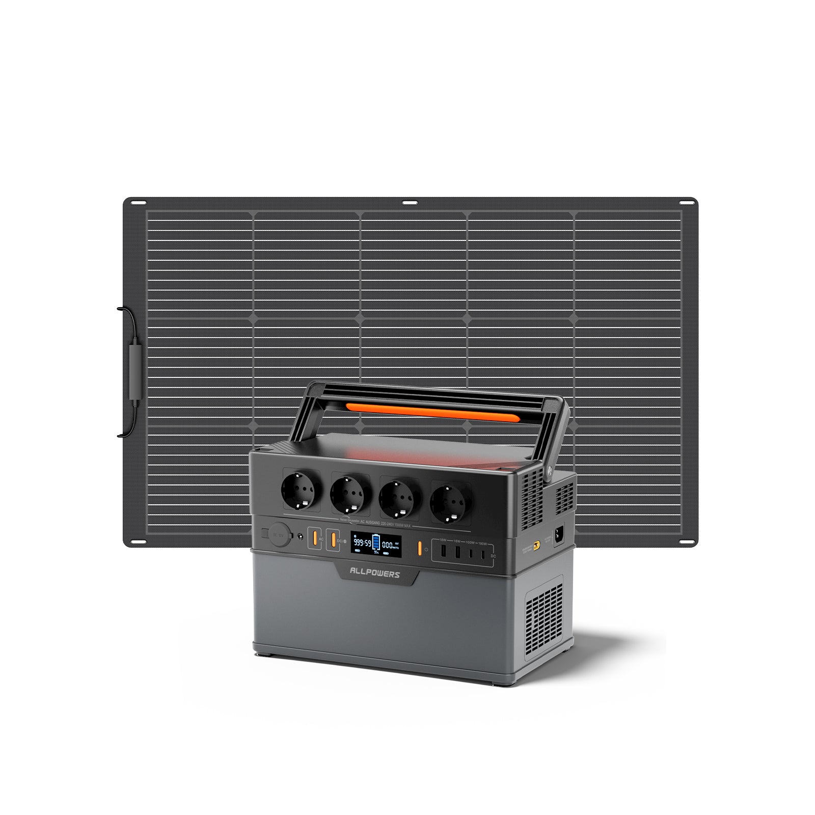ALLPOWERS 1500W Solargenerator S1500 Plus Mit 100W Solarpanel