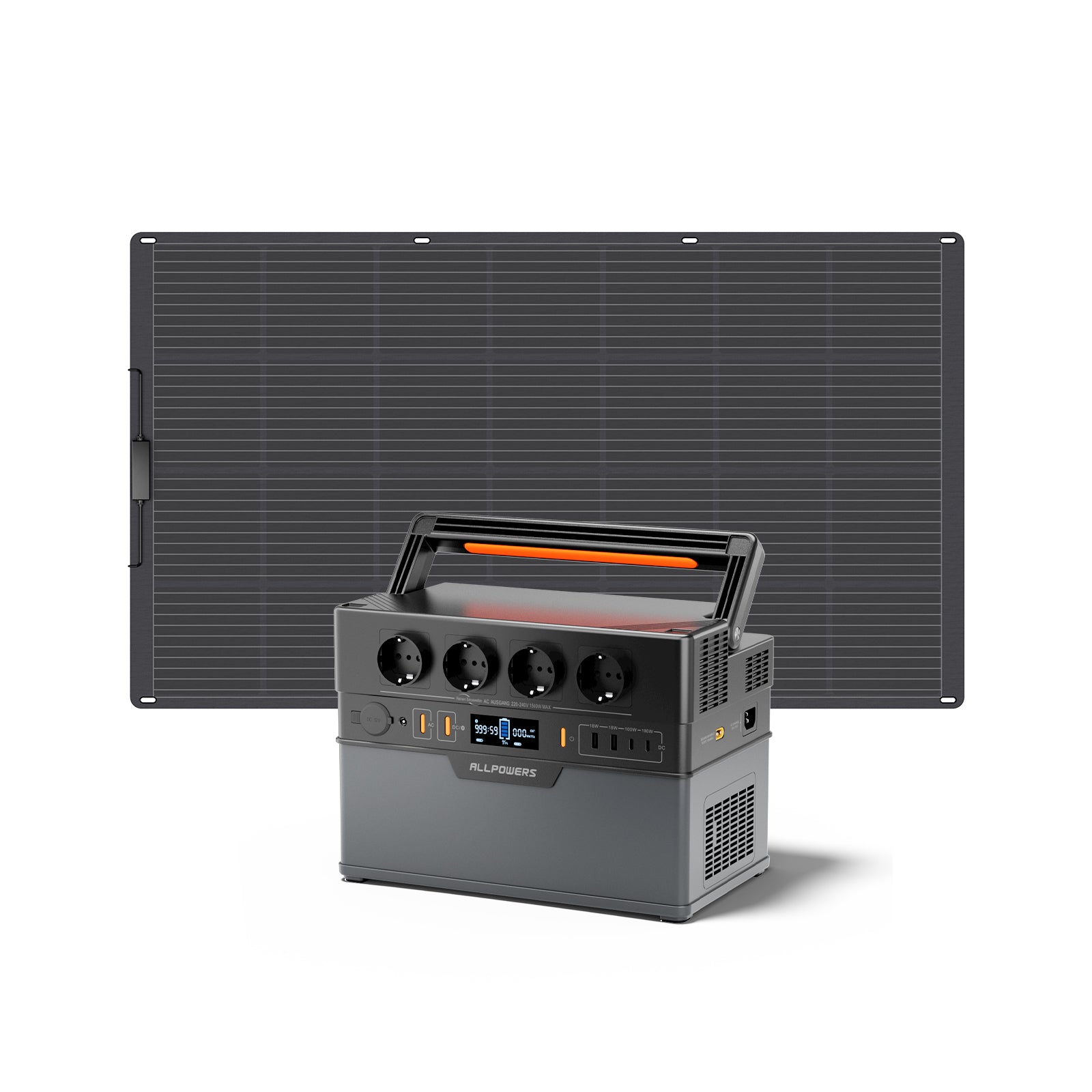 ALLPOWERS 1500W Solargenerator S1500 Plus Mit 200W Solarpanel