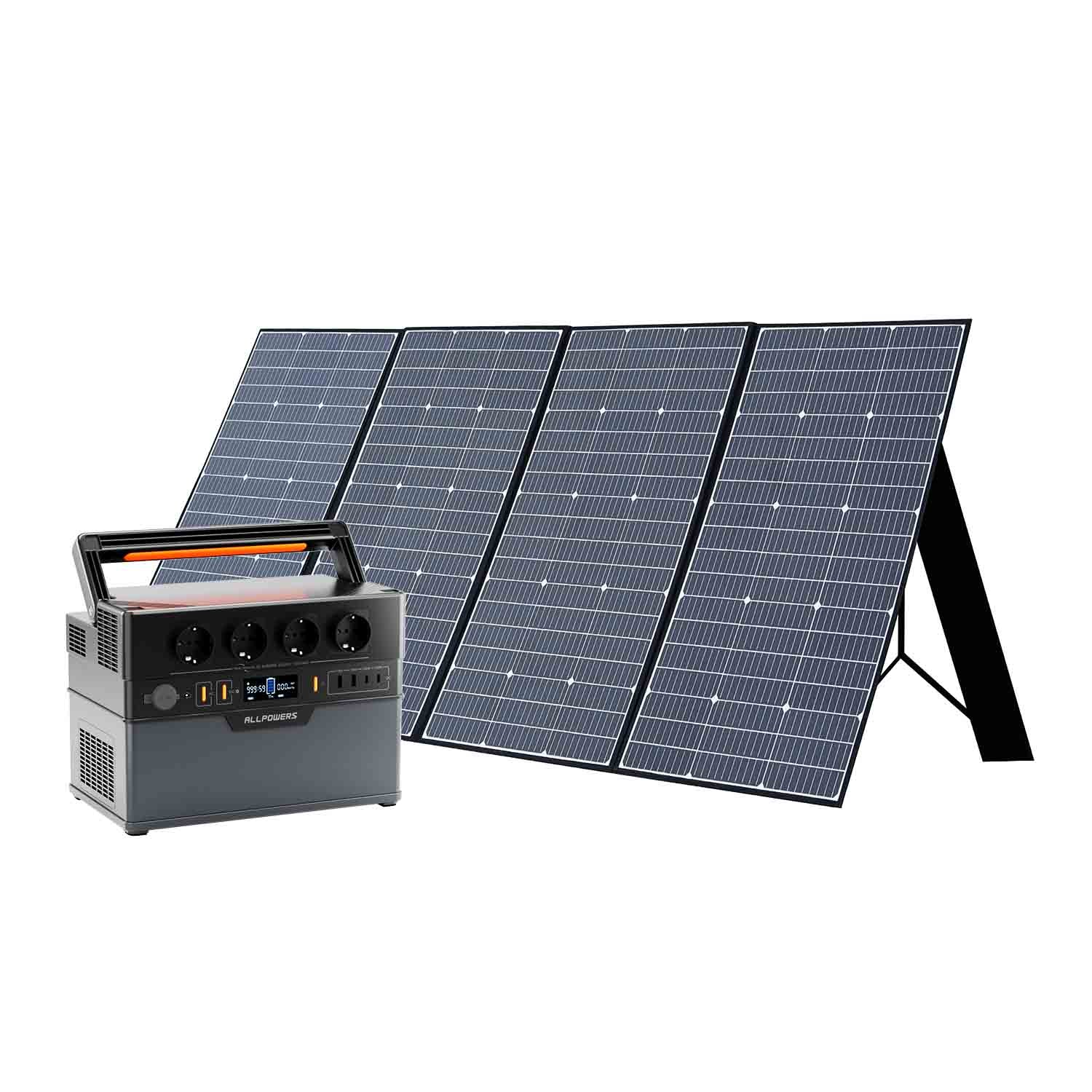 ALLPOWERS 1500W Solargenerator S1500 Plus Mit 400W Solarpanel