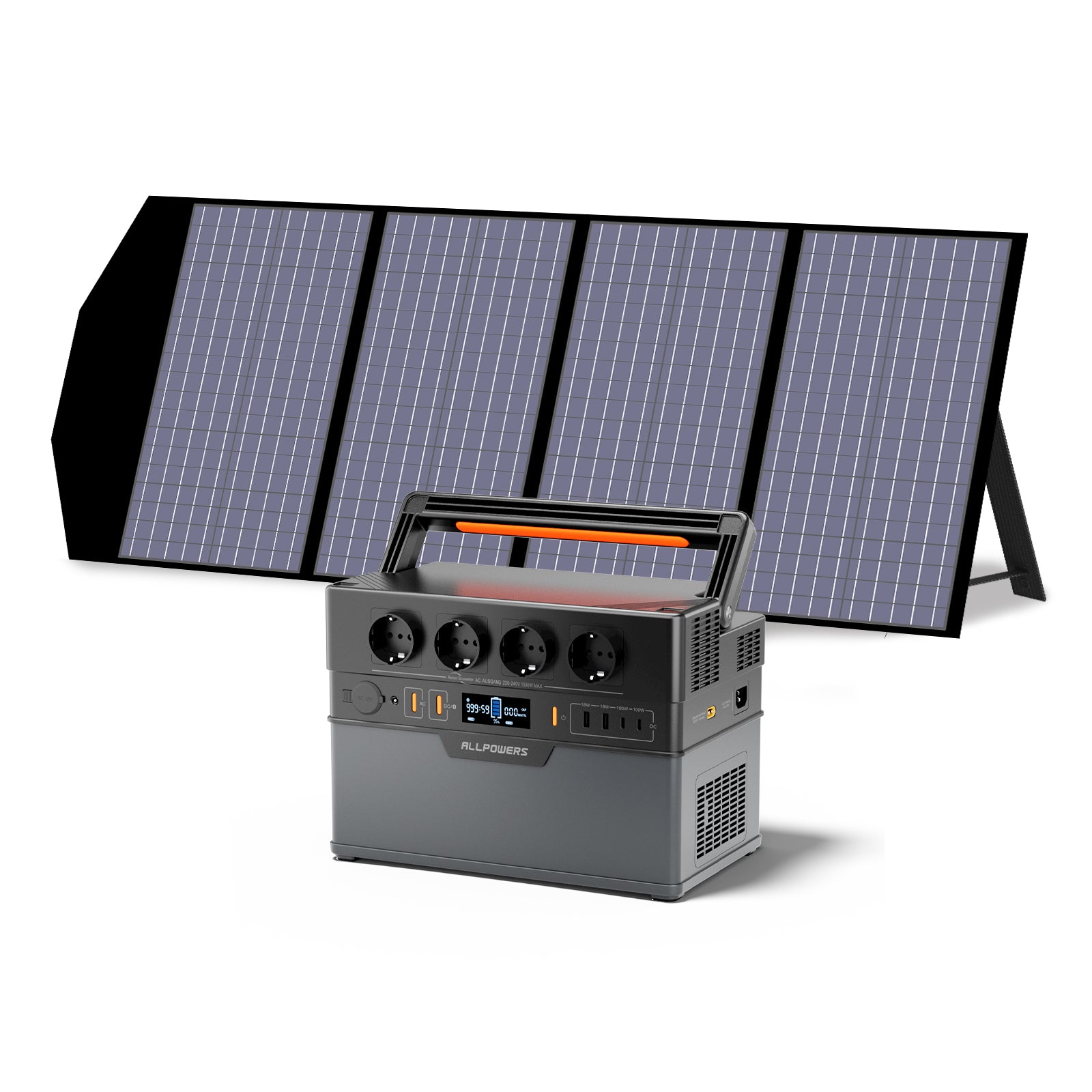 ALLPOWERS 1500W Solargenerator S1500 Plus Mit 140W SolarPanel