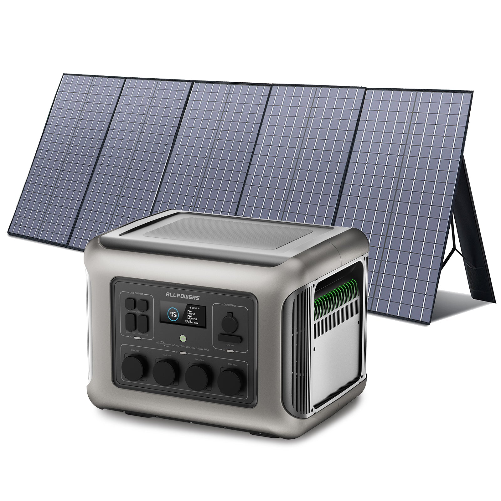 ALLPOWERS Solargenerator-Kit 2500W (R2500 + SP037 400W Solarpanel)