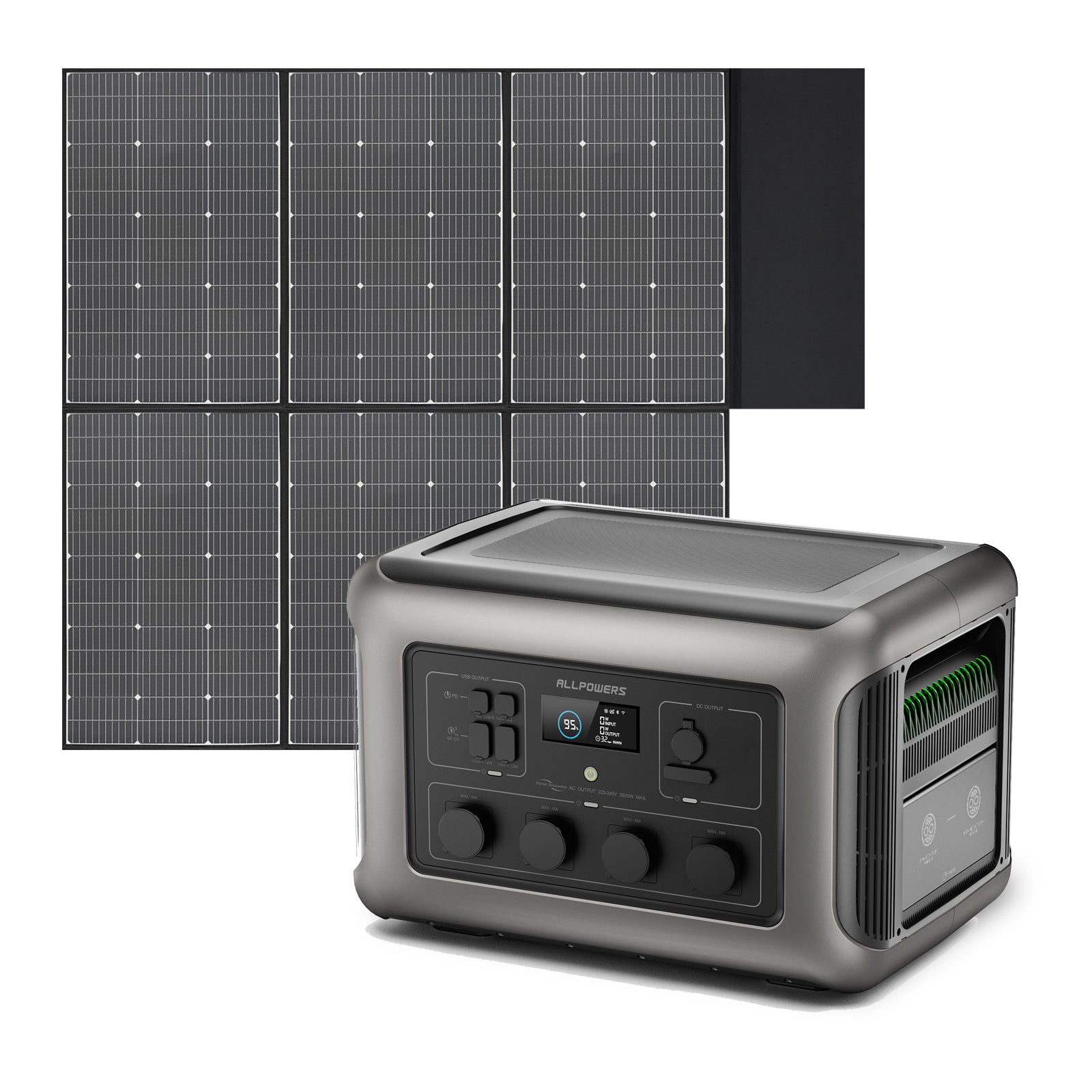 ALLPOWERS 3500W Solargenerator R3500 Mit 600W Solarpanel