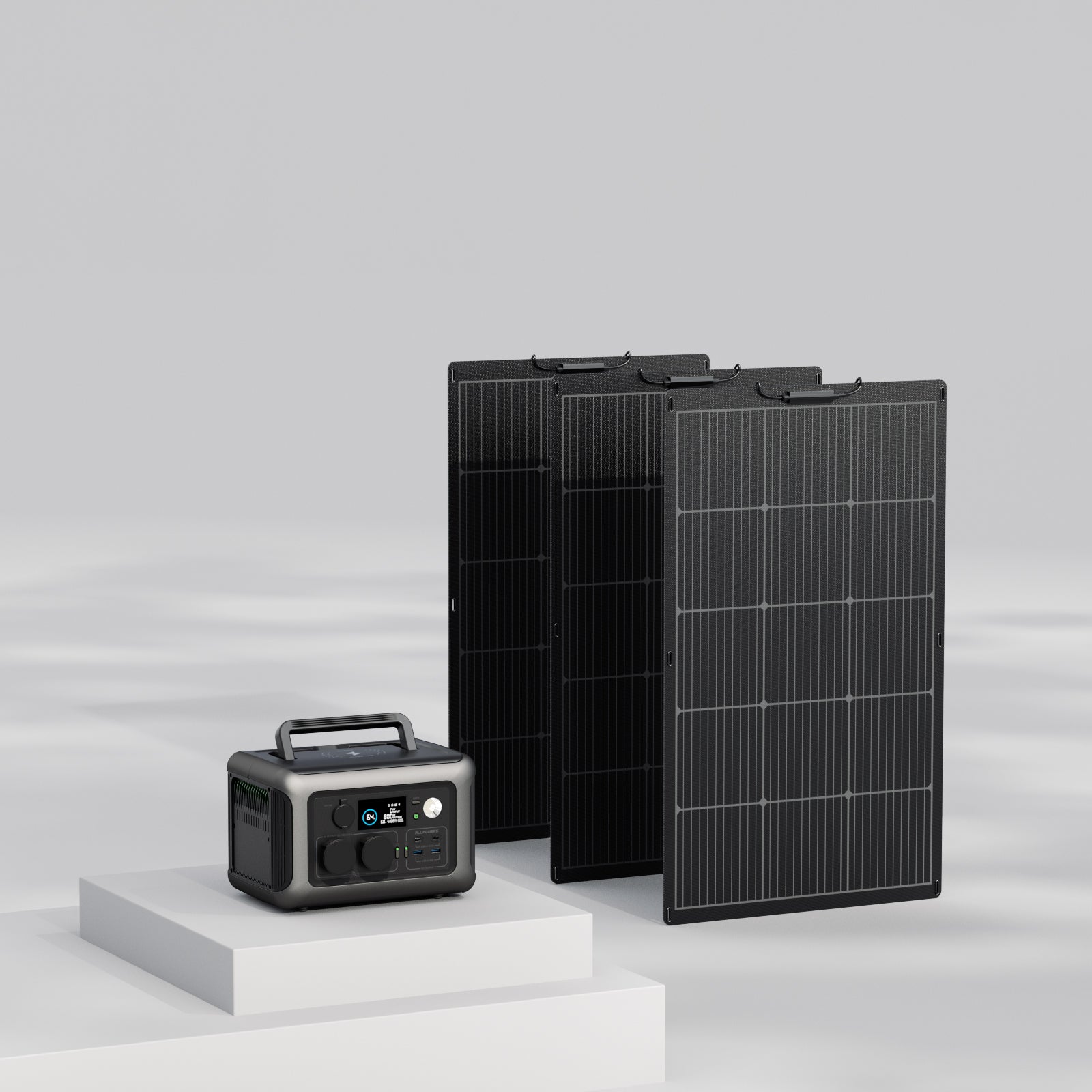 ALLPOWERS 600W Solargenerator R600 Mit 100W Flexibles Solarpanel