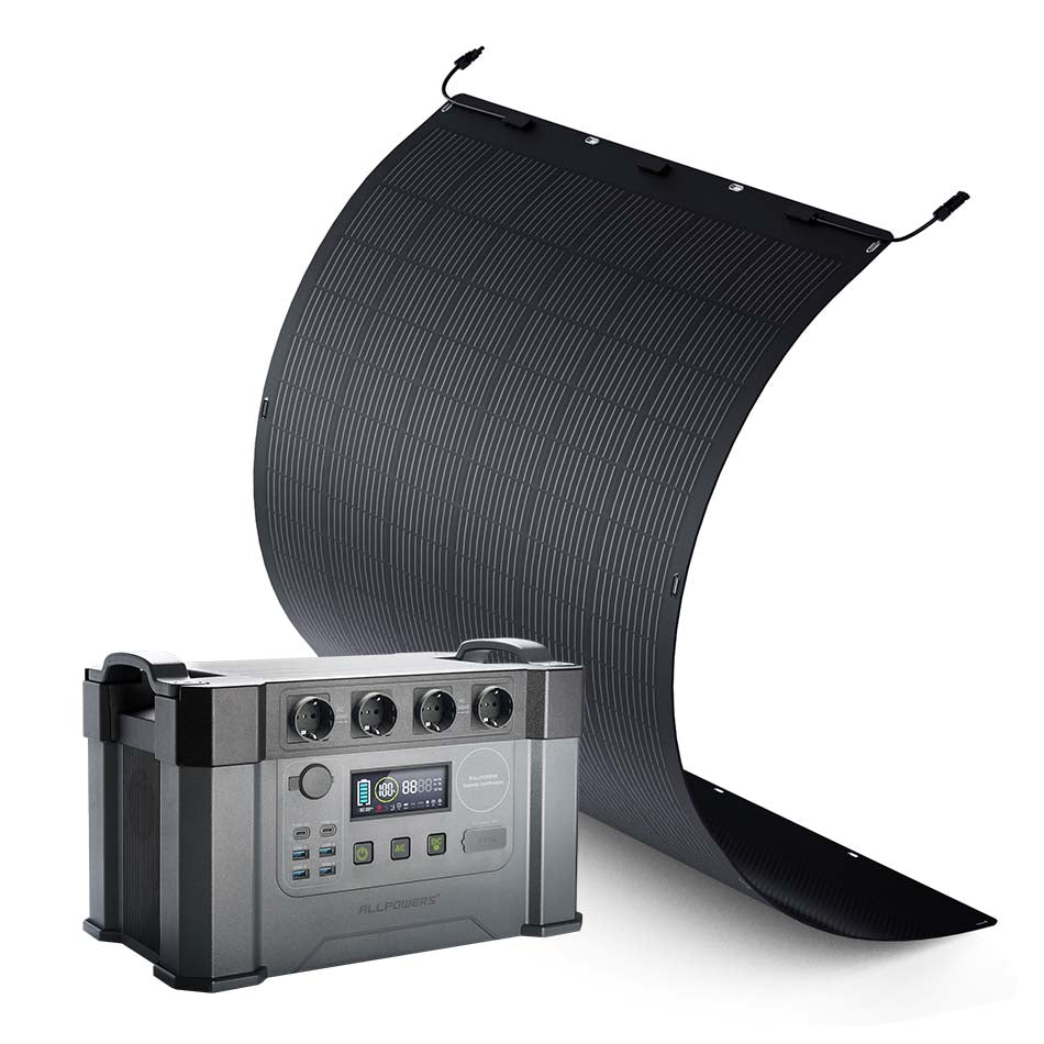 ALLPOWERS 2400W Solargenerator S2000 Pro Mit 400W Flexibles Solarpanel