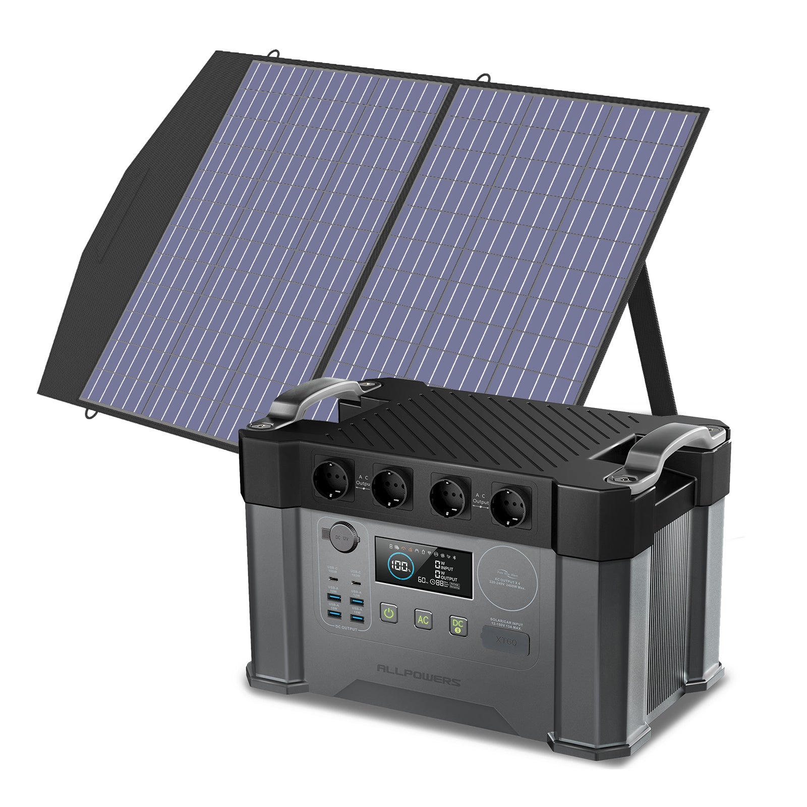 ALLPOWERS 2400W Solargenerator S2000 Pro Mit 100W SolarPanel