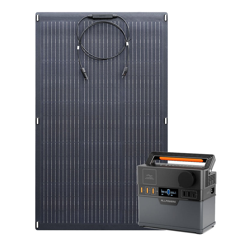 ALLPOWERS 300W Solargenerator S300 Plus Mit 100W Flexibles Solarpanel