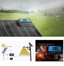 ALLPOWERS 20A Solar Ladegerät 12V/24V für Solarpanel mit 5V Doppel-USB-Anschluss