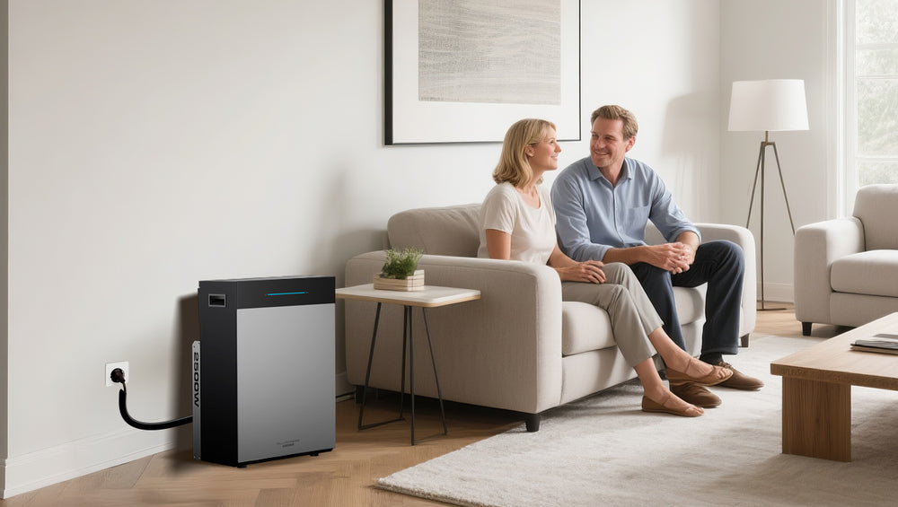 BS5000 PRO Plug-and-Play-Installation am Balkonkraftwerk mit Solarmodulen