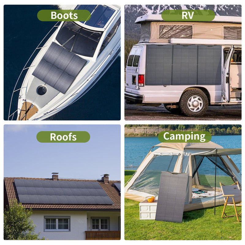 ALLPOWERS Solar Generator Kit 3500W (R3500 + SF100 100W Flexible Solar Panel) ALLPOWERS
