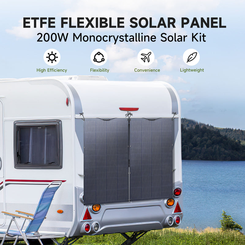 ALLPOWERS Solar Generator Kit 3500W (R3500 V2 + SF200 200W Flexible Solar Panel)
