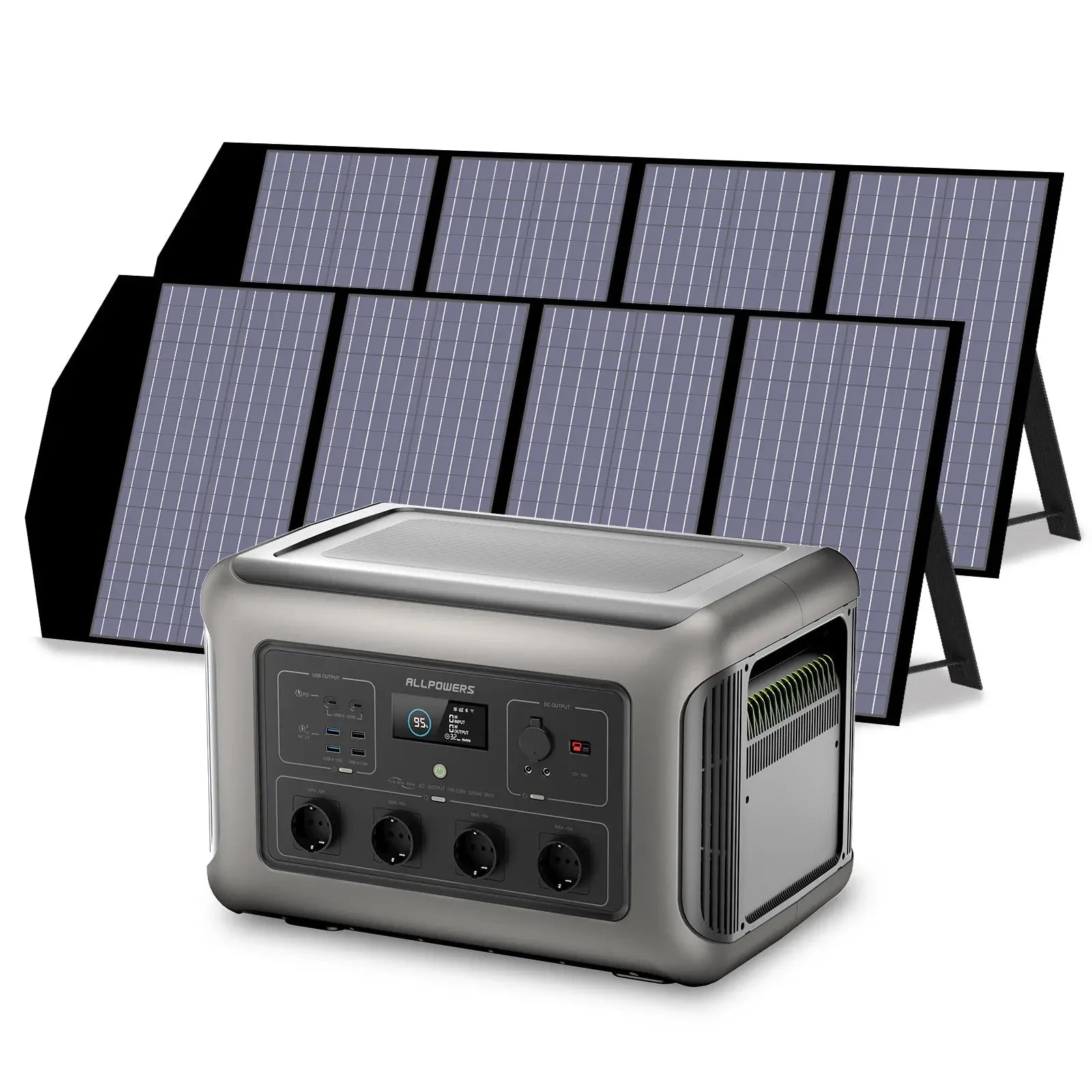 ALLPOWERS Solar Generator Kit 3500W (R3500 + SP029 140W Solar Panel) ALLPOWERS