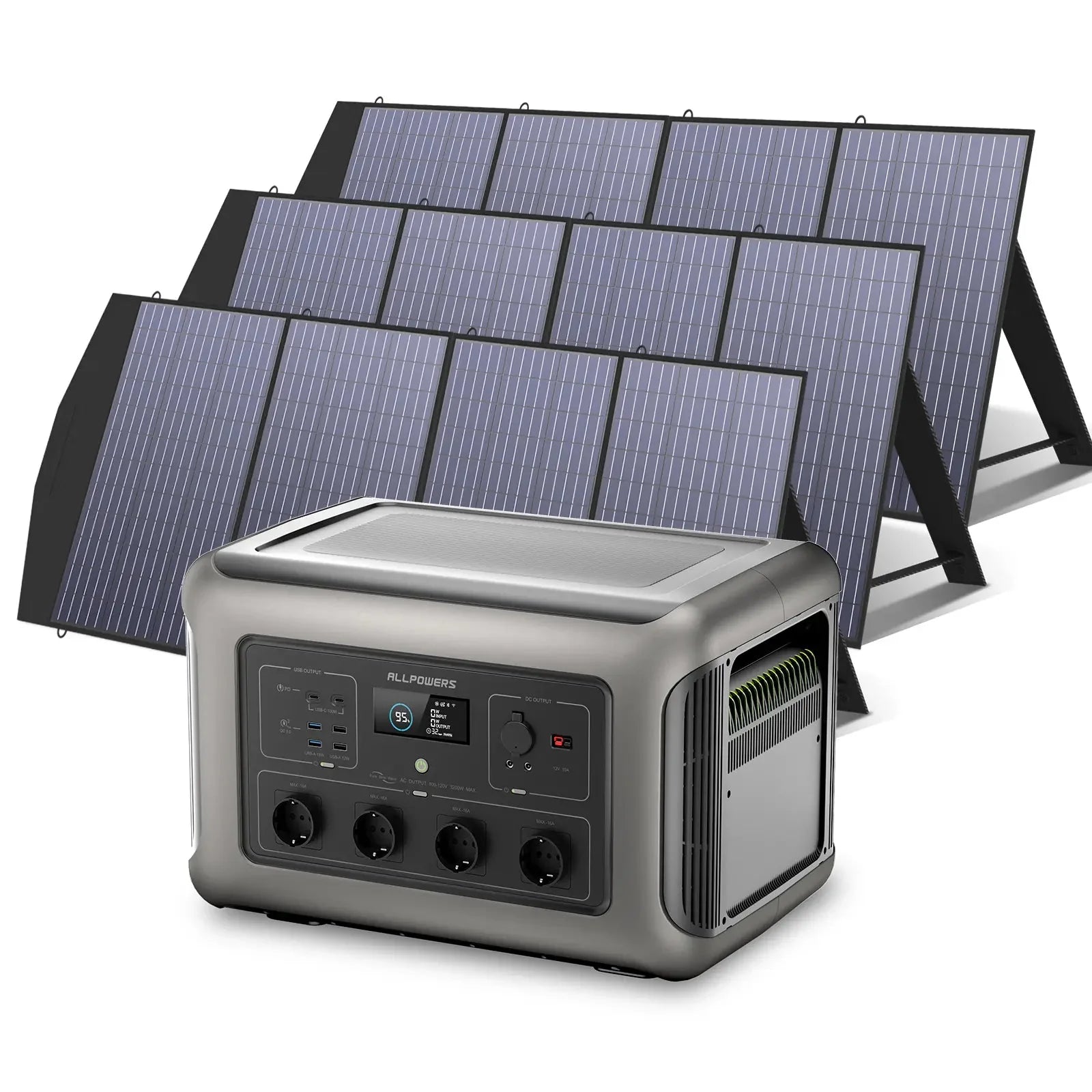 ALLPOWERS Solar Generator Kit 3500W (R3500 + SP033 200W Solar Panel) ALLPOWERS