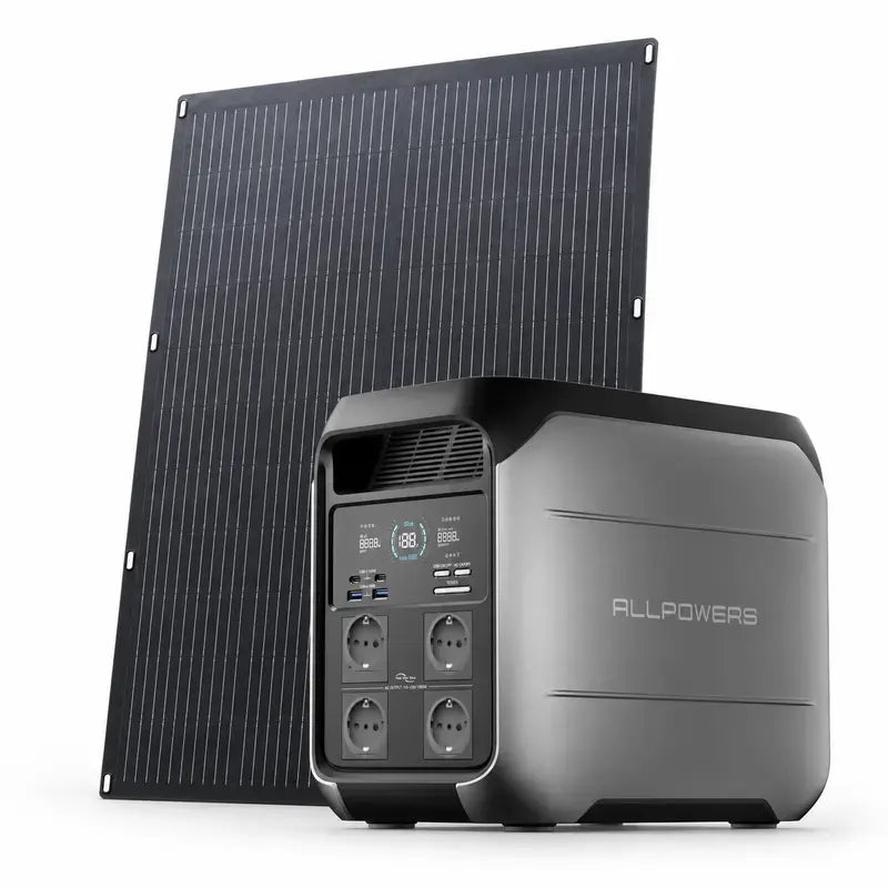 ALLPOWERS P1800 Mit 200W Solarpanel | 1800W Solargenerator