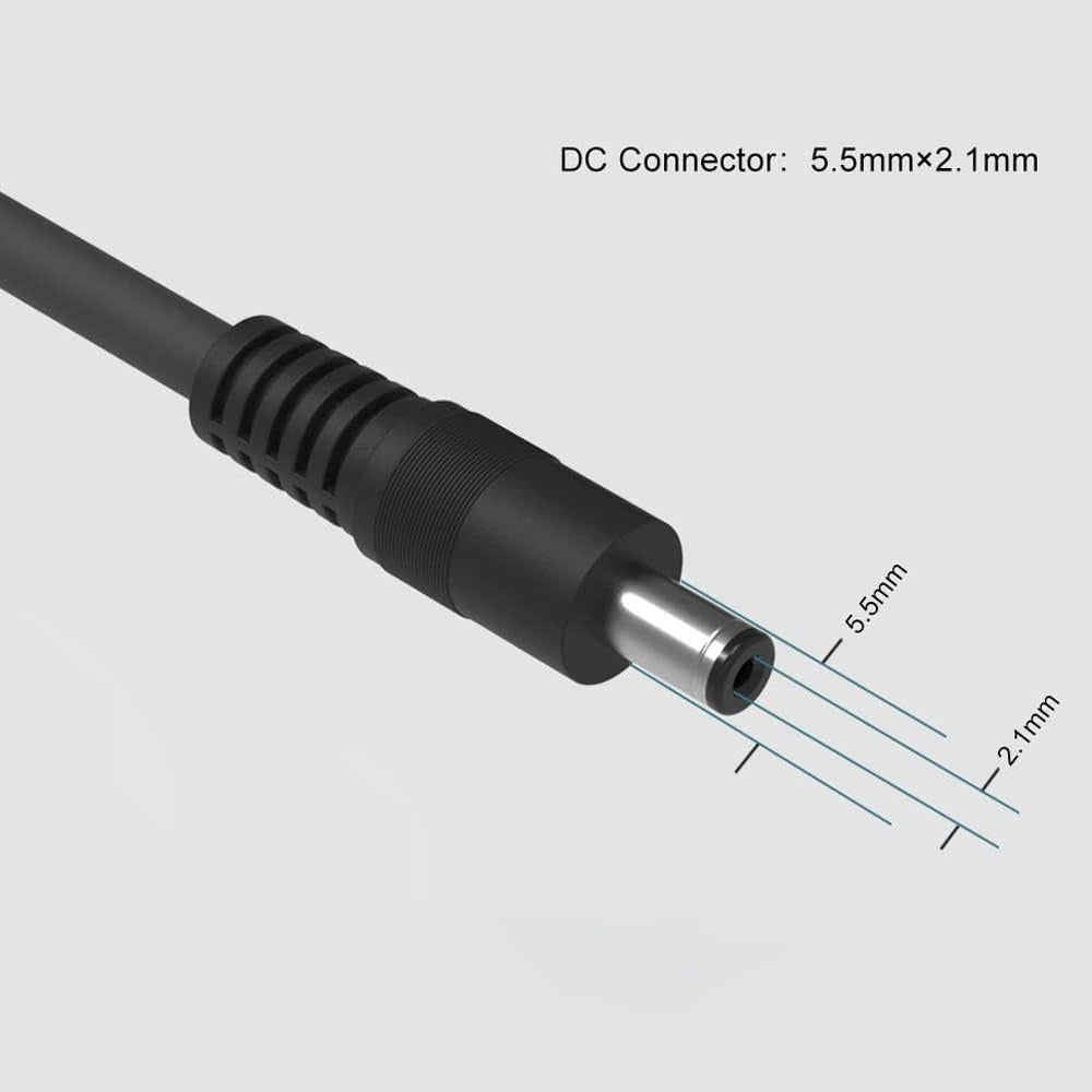 ALLPOWERS Solar-PV-Verlängerungskabel mit DC5521 Stecker 1,5 m, 16 AWG