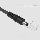 ALLPOWERS Solar-PV-Verlängerungskabel mit DC5521 Stecker 1,5 m, 16 AWG