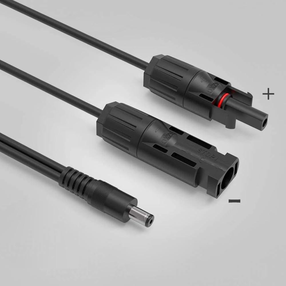 ALLPOWERS Solar-PV-Verlängerungskabel mit DC5521 Stecker 1,5 m, 16 AWG