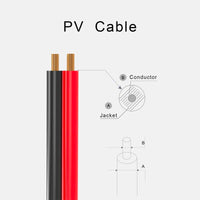 ALLPOWERS Solar-PV-Verbindungskabel mit Anderson-Stecker 1,5 m 4,9 Fuß, 16 AWG