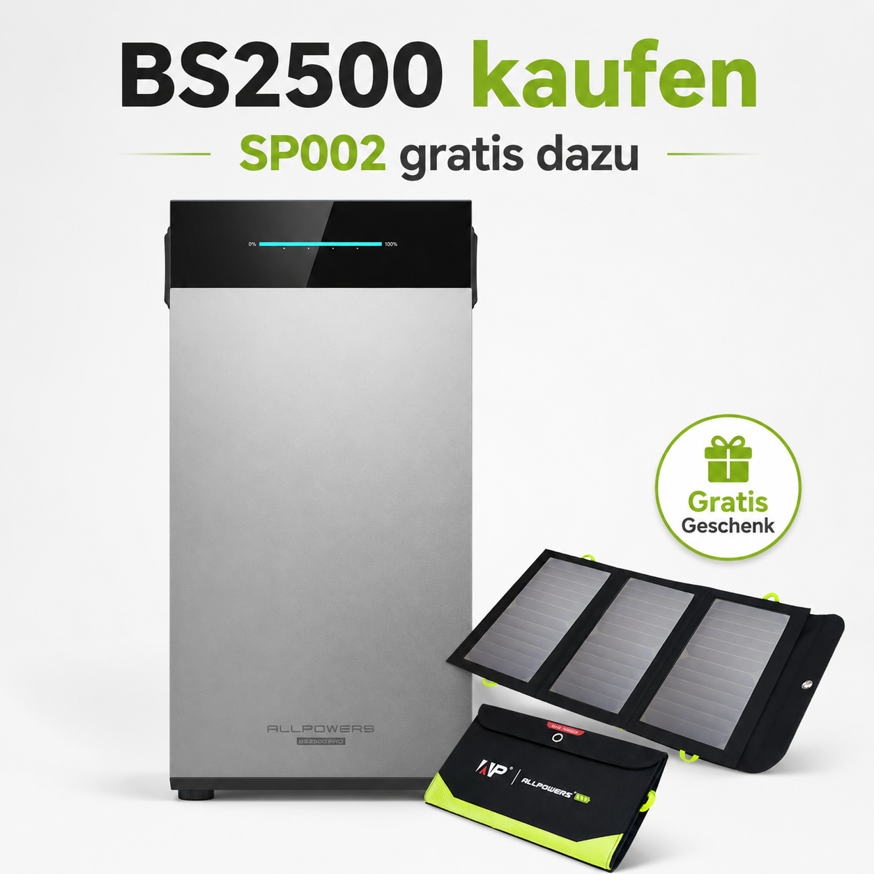ALLPOWERS BS2500 Pro Plug-and-Play-Solaranlage