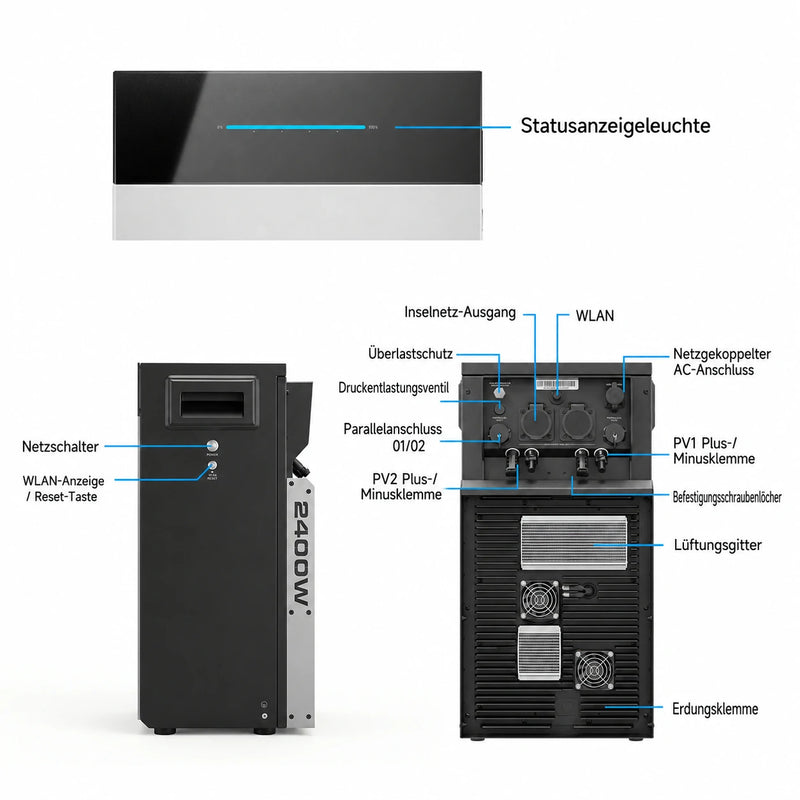 BS2500 Balkonkraftwerk-Speicher