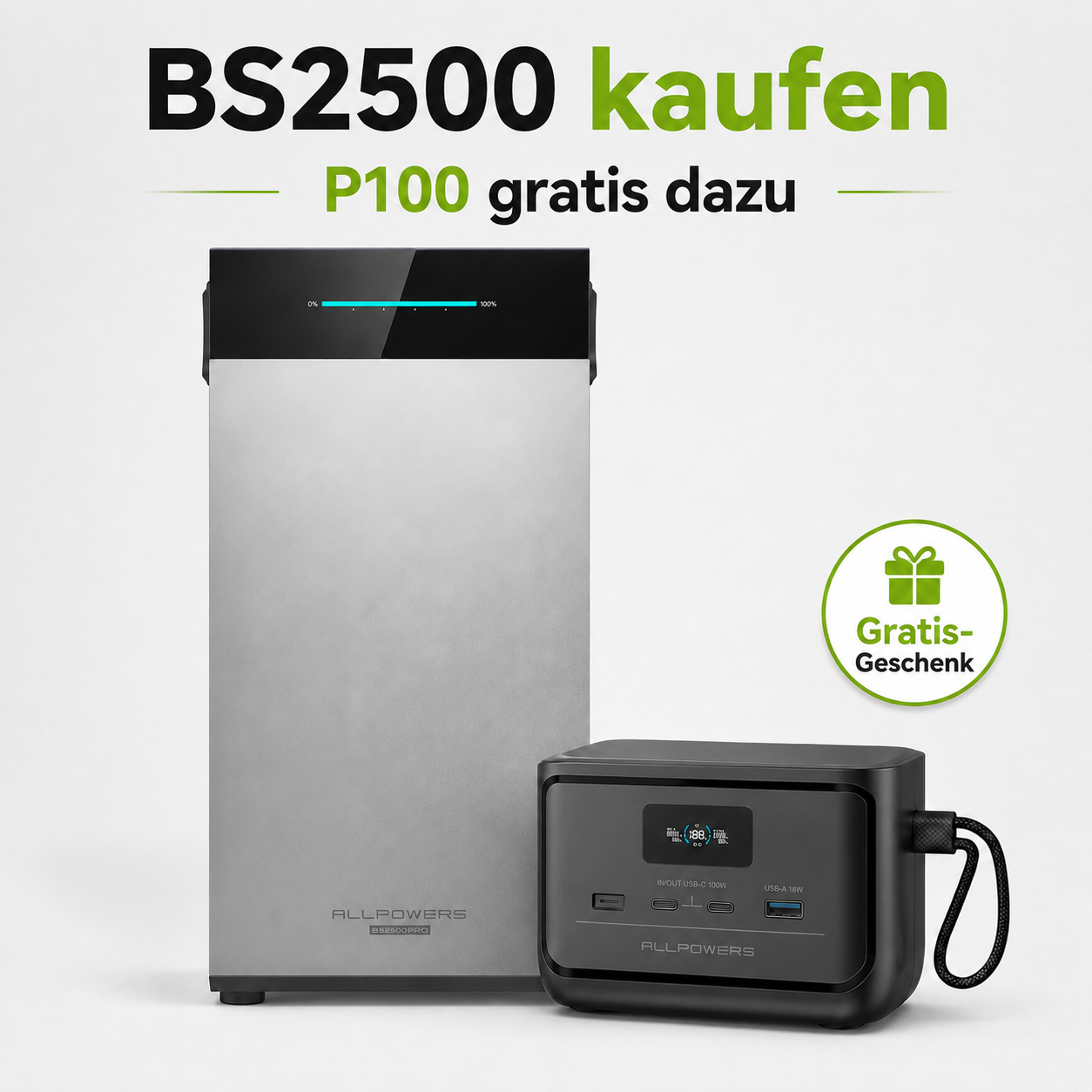 ALLPOWERS BS2500 Pro Plug-and-Play-Solaranlage