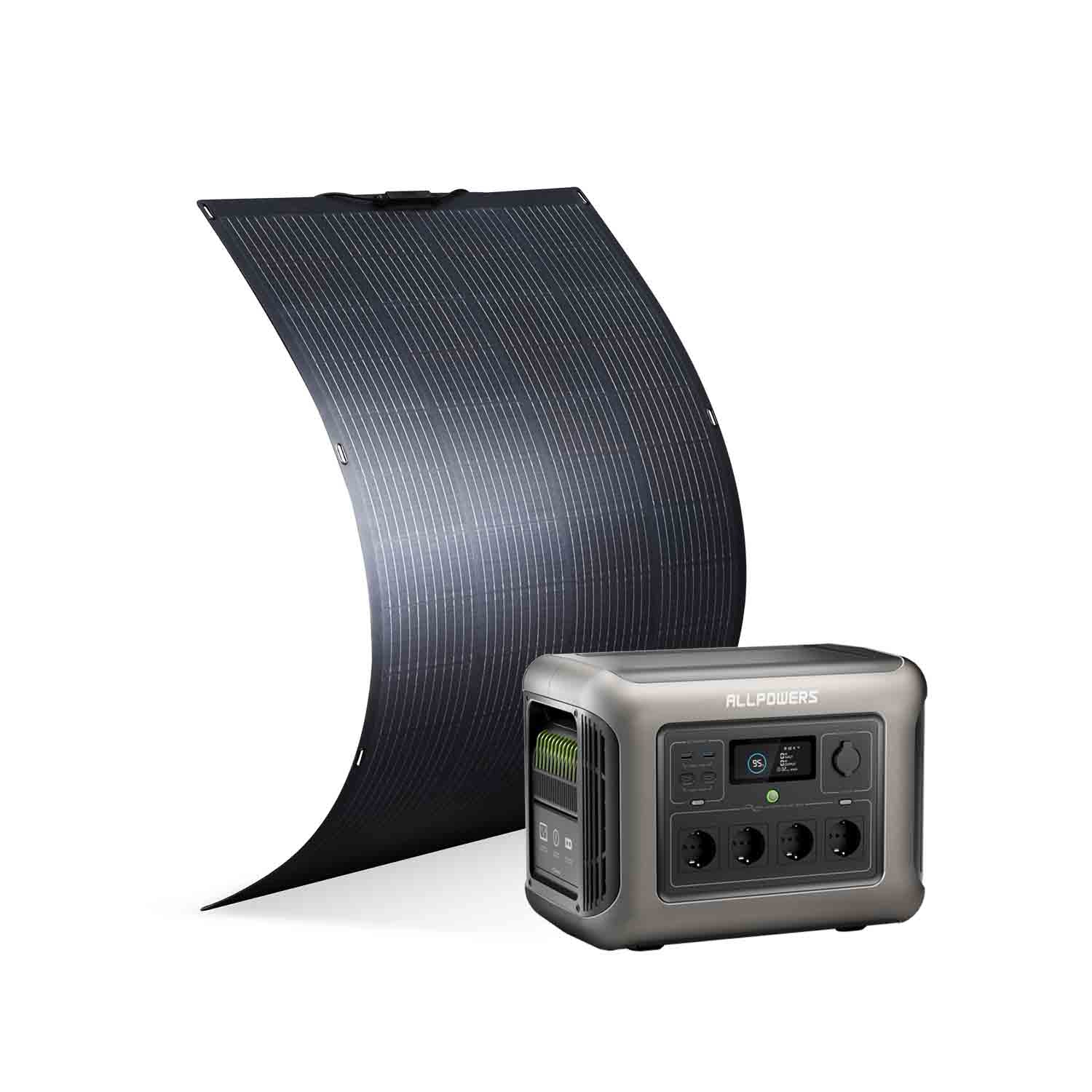 ALLPOWERS Solargenerator-Kit 1600W (R1500 Lite + SF200 200W Solarpanel)