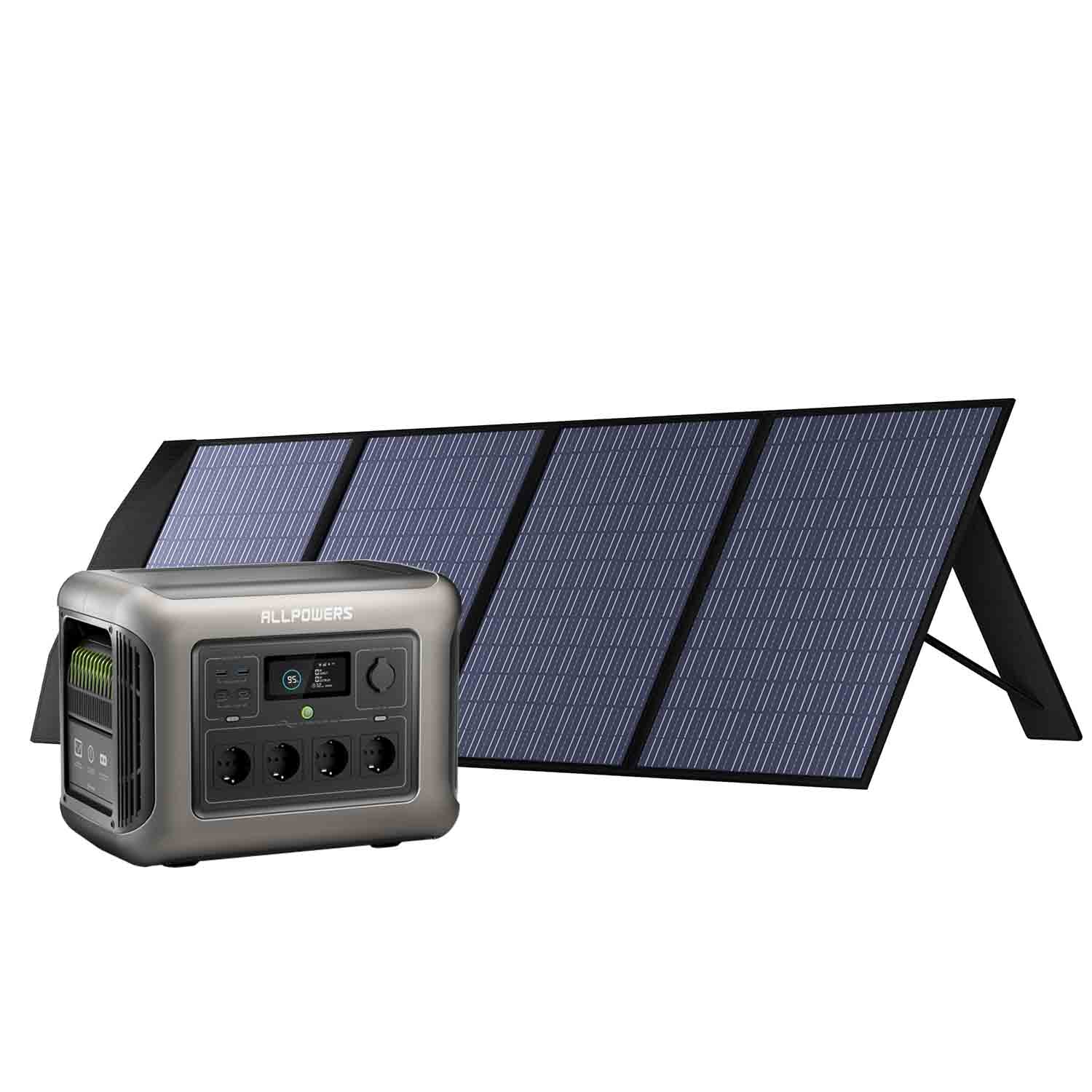 ALLPOWERS Solargenerator-Kit 1600W (R1500 Lite + SP033 200W Solarpanel)