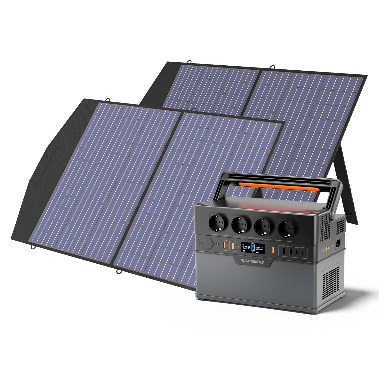 ALLPOWERS Solargenerator-Kit 1500W (S1500 Plus + SP027 100W SolarPanel)