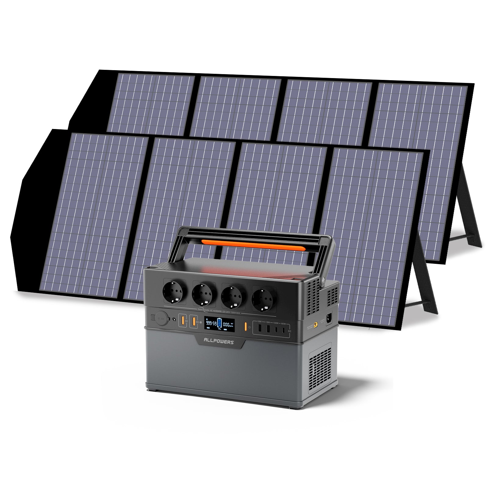 ALLPOWERS Solargenerator-Kit 1500W (S1500 Plus + SP029 140W SolarPanel)