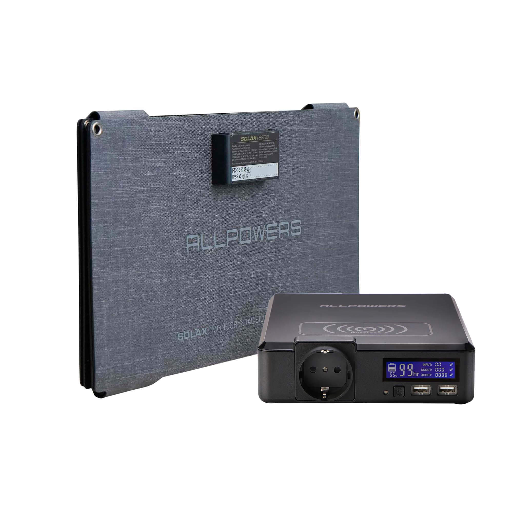 ALLPOWERS S200 Mit 60W Solarpanel | 200W Solargenerator
