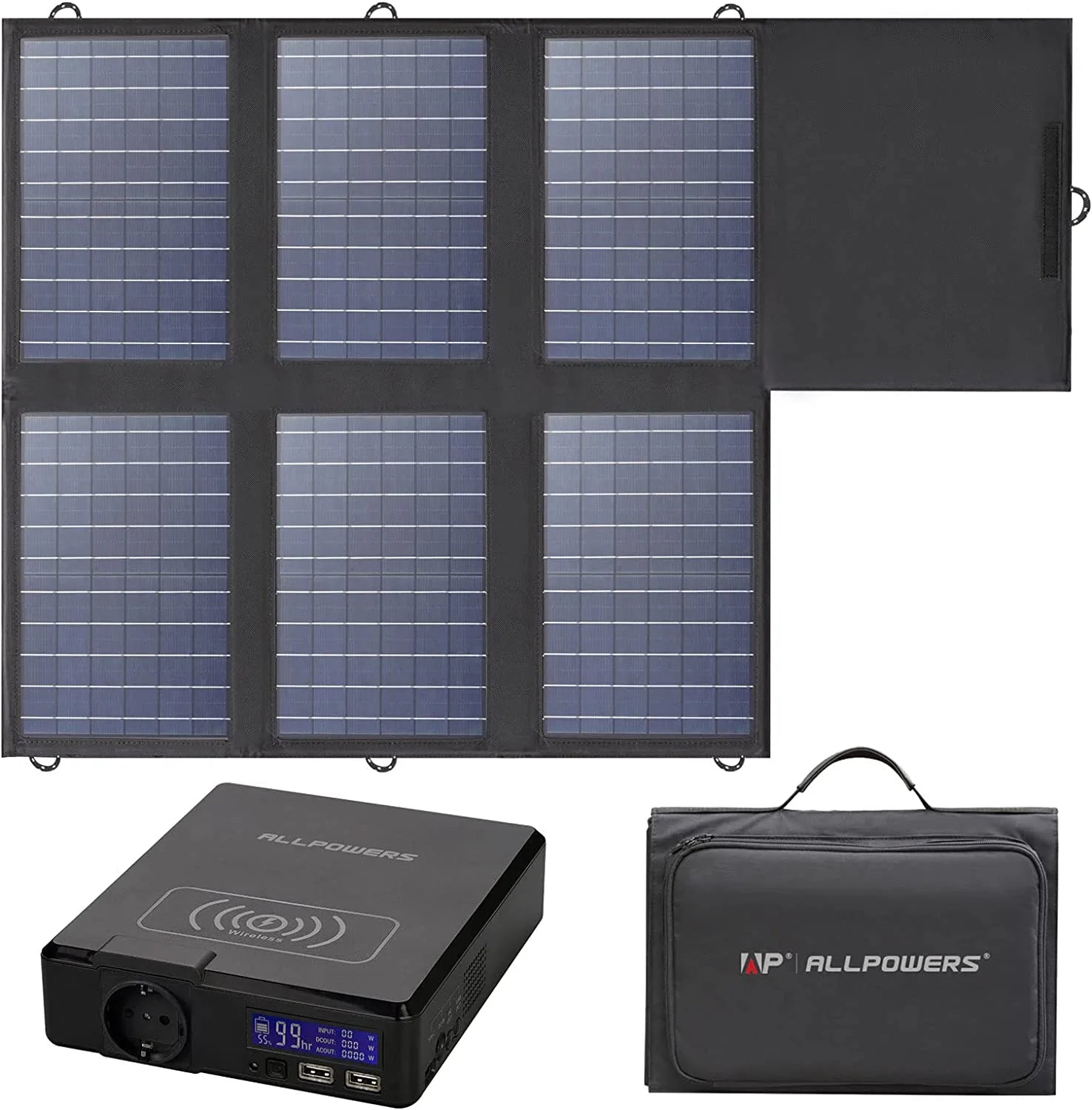 ALLPOWERS solar generator S200 (S200 + SP012 mono solar panel 100W)