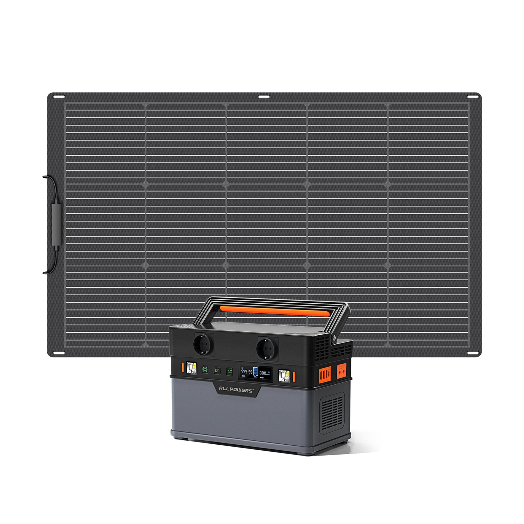 ALLPOWERS S700 + 100W Solarpanel | 700W Solargenerator-Kit