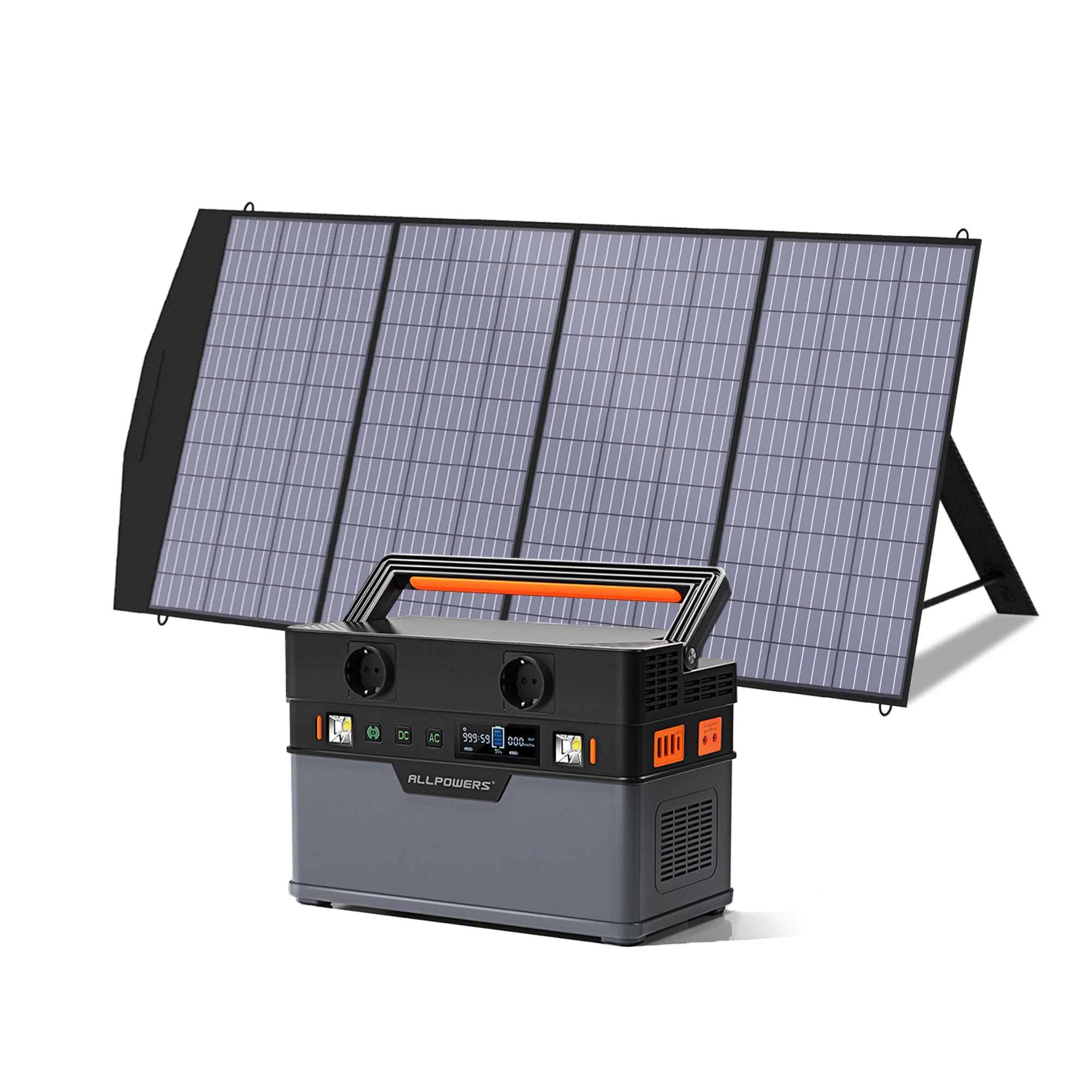 ALLPOWERS S700 + 200W Solarpanel | 700W Solargenerator-Kit