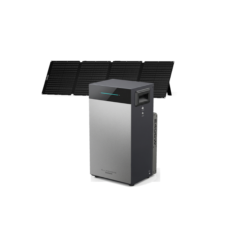 ALLPOWERS BS2500 Balkonkraftwerk Speicher 2,6 kWh + SE200 200W Solarpanel Set