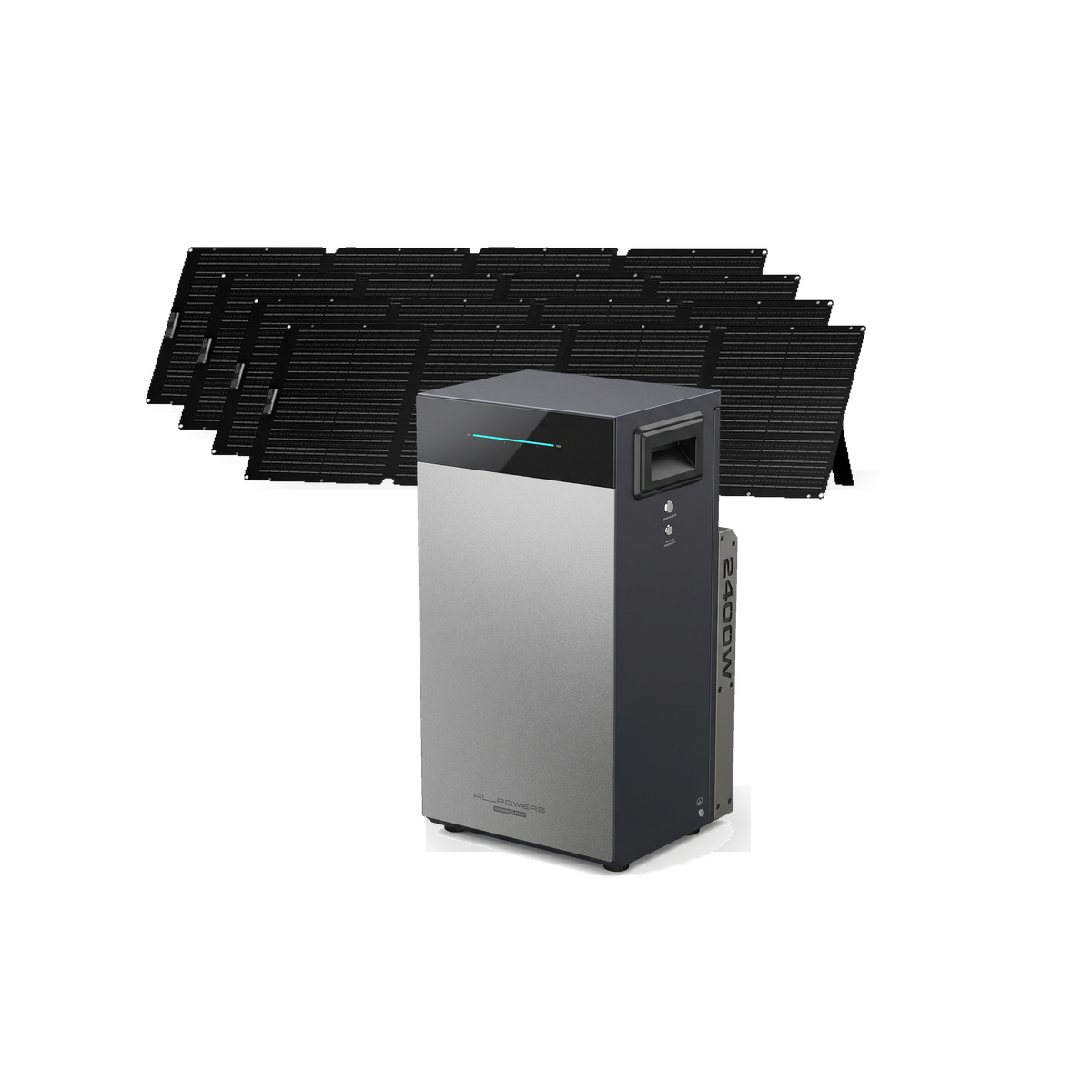 ALLPOWERS BS2500 Balkonkraftwerk Speicher 2,6 kWh + SE200 200W Solarpanel Set