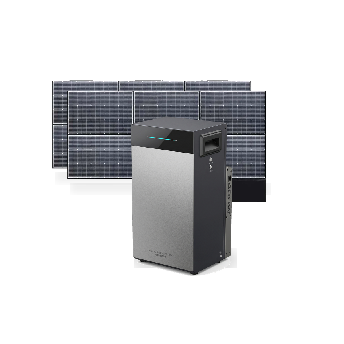 ALLPOWERS BS2500 Balkonkraftwerk Speicher 2,6 kWh + AP-SP-039 600W Solarpanel Set