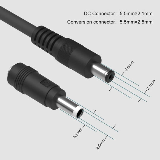 ALLPOWERS Solar-Verlängerungskabel mit MC-4-auf-5521-Anschlüssen (1,5 m 16AWG mit MC-4-Anschlüssen))