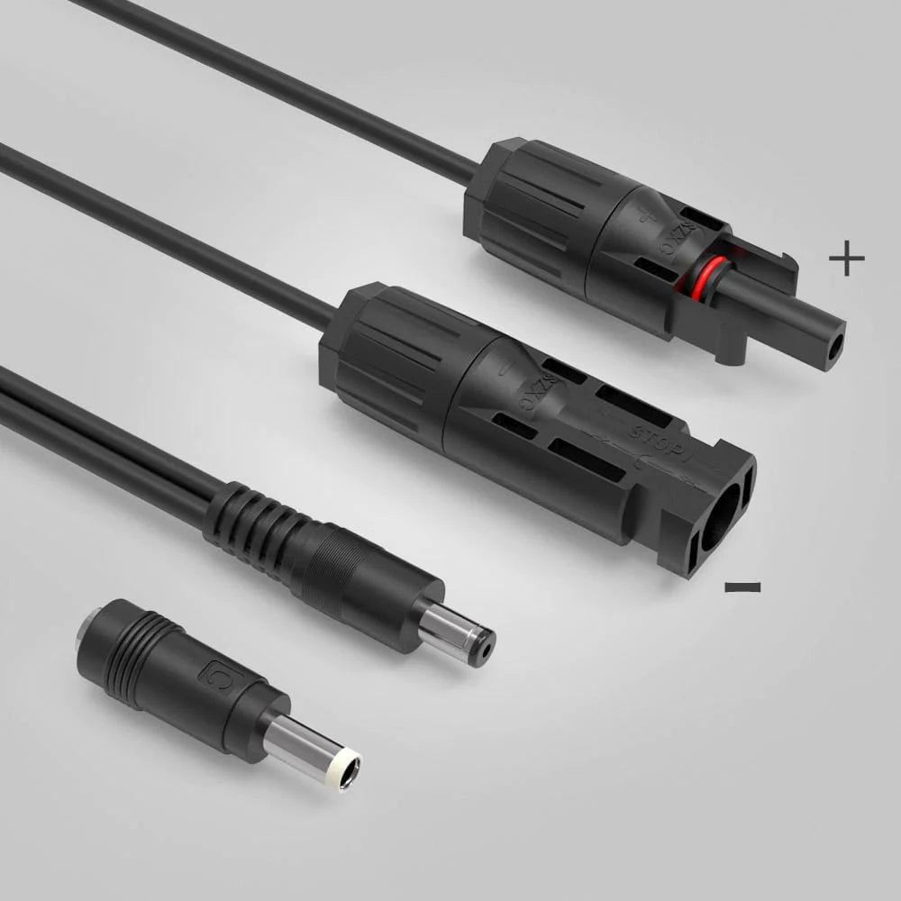 ALLPOWERS Solar-Verlängerungskabel mit MC-4-auf-5521-Anschlüssen (1,5 m 16AWG mit MC-4-Anschlüssen))