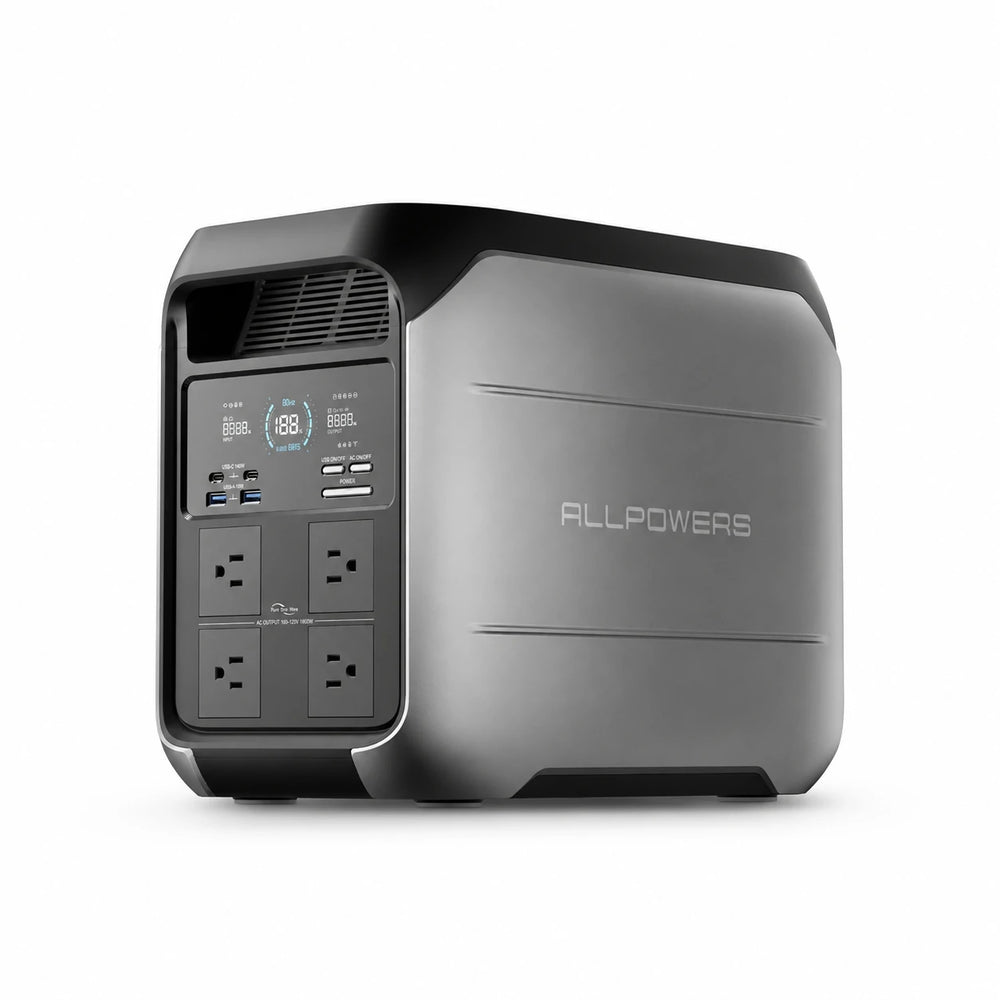 ALLPOWERS P1800 mit Schnellladung: 0 bis 80 Prozent in circa einer Stunde per Netzanschluss