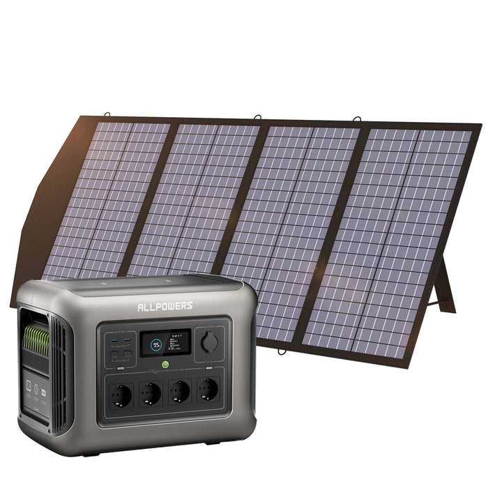 ALLPOWERS R2500 V2 Mit 140W Solarpanel | 2500W Solargenerator