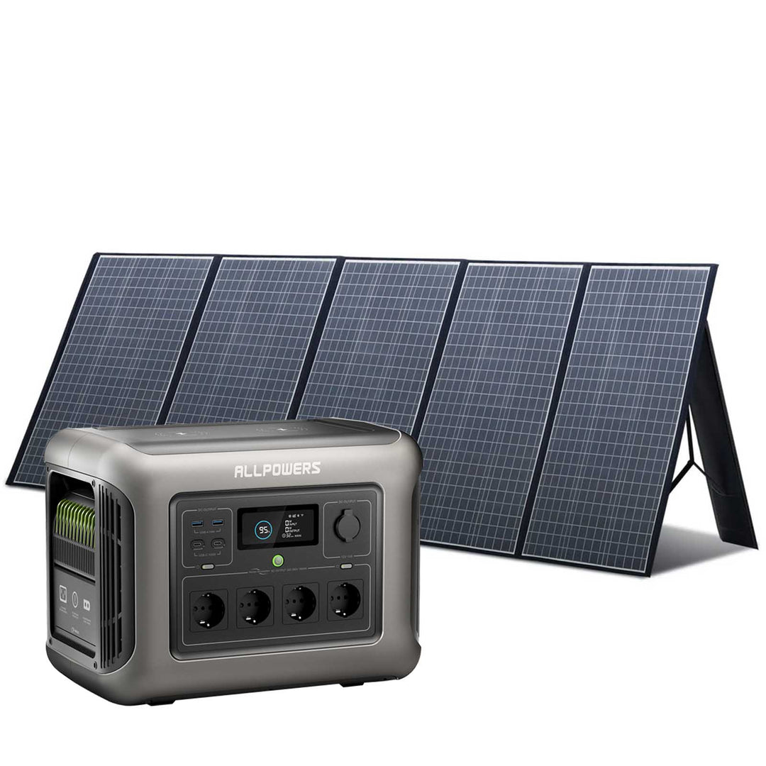 ALLPOWERS Solargenerator-Kit 1800W (R1500 + SP037 400W Solarpanel)