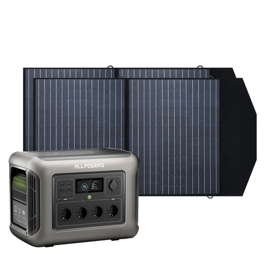 ALLPOWERS Solargenerator-Kit 1800W (R1500 + SP027 100W Solarpanel)
