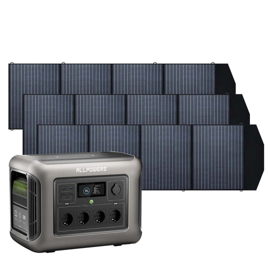 ALLPOWERS Solargenerator-Kit 1800W (R1500 + SP033 200W Solarpanel)