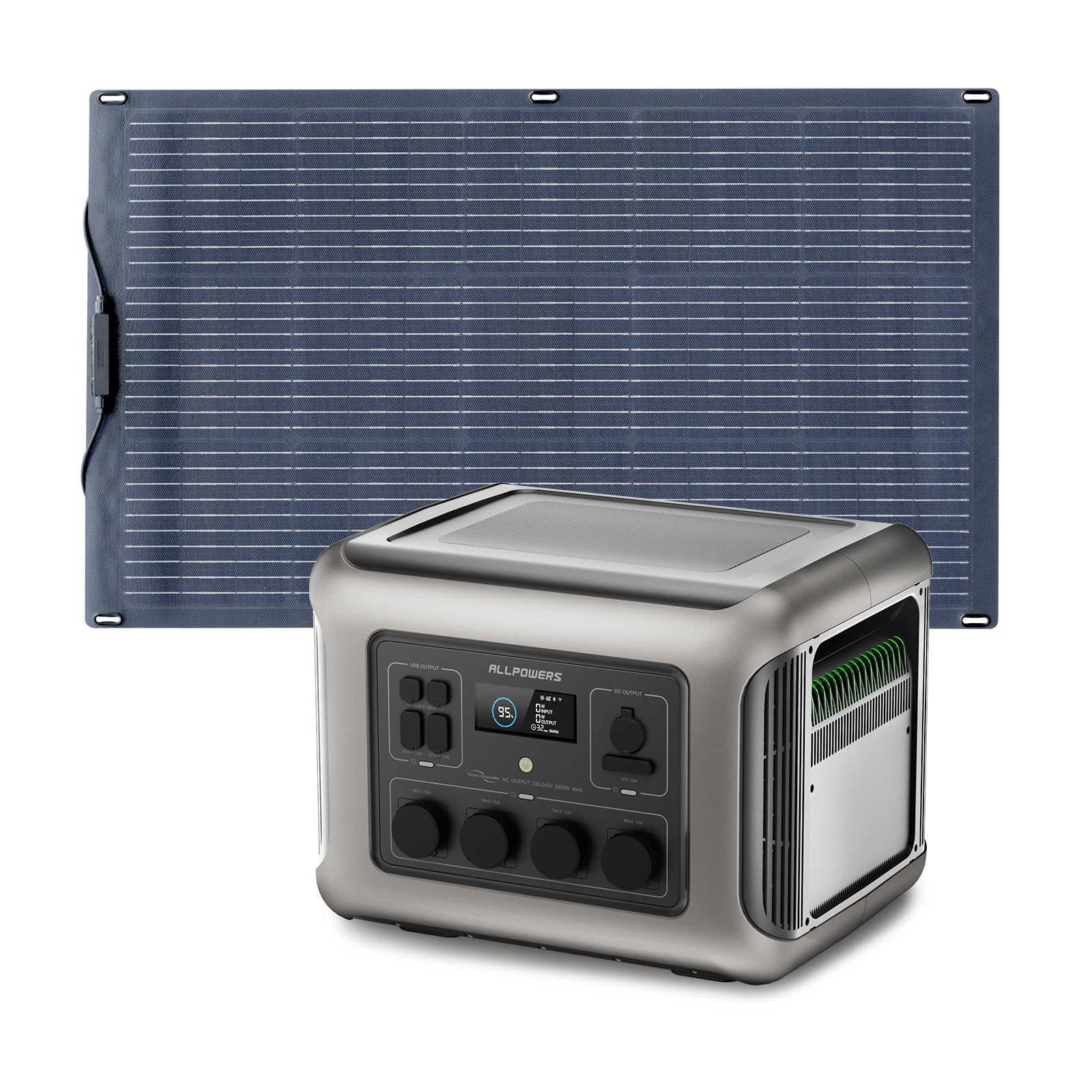 ALLPOWERS R2500 Mit 100W Solarpanel | 2500W Solargenerator