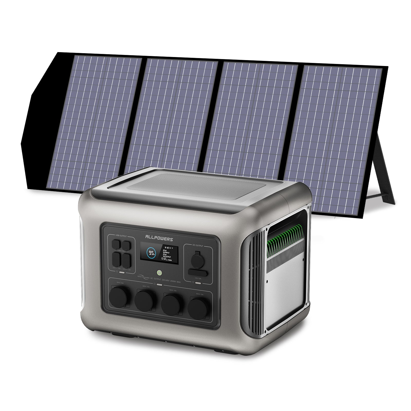 ALLPOWERS Solargenerator-Kit 2500W (R2500 + SP029 140W Solarpanel)