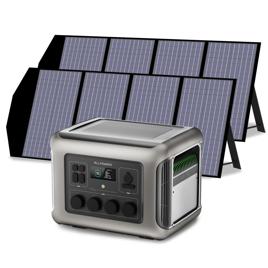 ALLPOWERS Solargenerator-Kit 2500W (R2500 + SP029 140W Solarpanel)