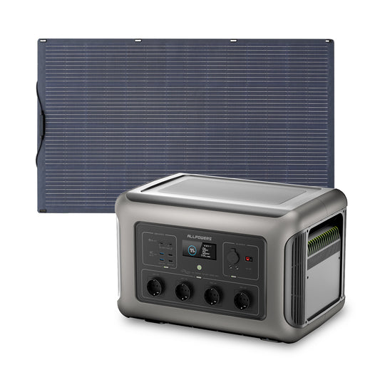 ALLPOWERS Solargenerator-Kit 3500W (R3500 + SF200 200W Flexibles Solarpanel)