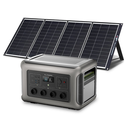 ALLPOWERS Solargenerator-Kit 3500W (R3500 + SP035 200W Solarpanel mit monokristalliner Zelle)